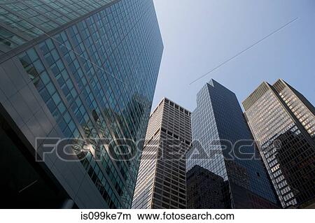 Picture - Low angle view skyscrapers, New York City, USA. Fotosearch