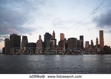 Manhattan skyline, New York, USA View Large Photo Image Stock Photography - Manhattan skyline, New York, USA. Fotosearch