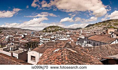 Old town and El Panecillo, Quito, Ecuador View Large Photo Image Stock Image - Old town and El Panecillo, Quito, Ecuador. Fotosearch