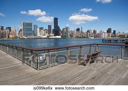 Pier on East River, New York City, USA View Large Photo Image Stock Photo - Pier on East River, New York City, USA. Fotosearch
