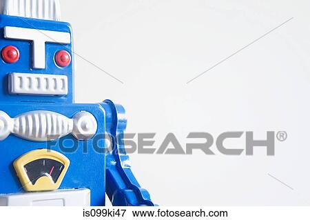 Retro toy robot View Large Photo Image Stock Photo - Retro toy robot. Fotosearch