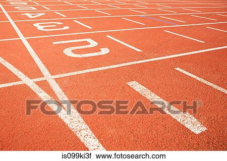 Stock Image - Starting line. Fotosearch