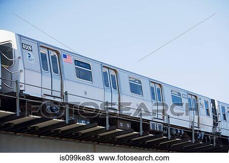 Stock Image - Subway train, New York City, USA. Fotosearch