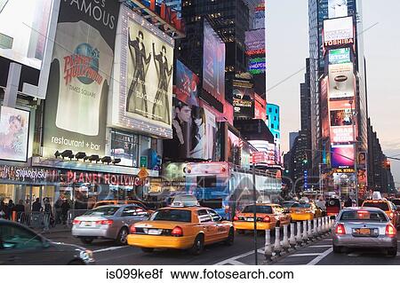 Stock Image - Times Square, New York City, USA. Fotosearch