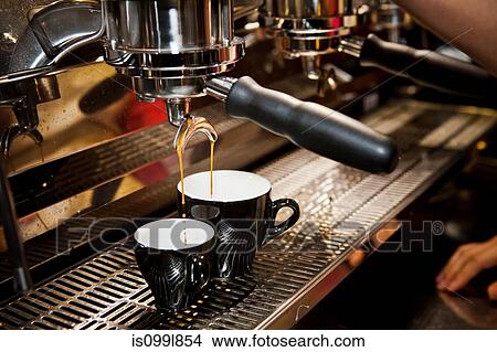 Barista making a latte View Large Photo Image Picture - Barista making a latte. Fotosearch