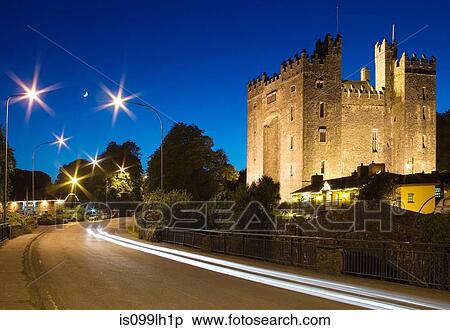 Bunratty castle at night, bunratty, county clare, ireland View Large Photo Image Stock Photography - Bunratty castle at night, bunratty, county clare, ireland. Fotosearch