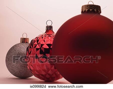 Christmas baubles in studio View Large Photo Image Stock Image - Christmas baubles in studio. Fotosearch