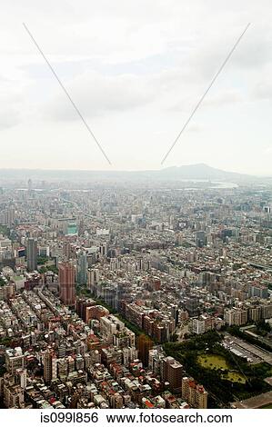 Downtown Taipei viewed from Taipei 101 Tower, Taiwan View Large Photo Image Stock Photograph - Downtown Taipei viewed from Taipei 101 Tower, Taiwan. Fotosearch