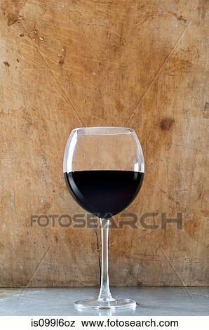 Stock Photo - Glass of red wine. Fotosearch