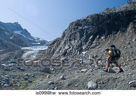 Male climber near Chickamin Glacier, Ptarmigan Traverse, North Cascades, Washington USA View Large Photo Image Stock Photo - Male climber near Chickamin Glacier, Ptarmigan Traverse, North Cascades, Washington USA. Fotosearch