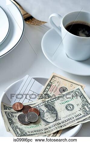 Payment and coffee on restaurant table View Large Photo Image Stock Image - Payment and coffee on restaurant table. Fotosearch