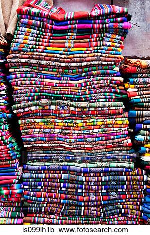Pile of aymara blankets, close up View Large Photo Image Stock Image - Pile of aymara blankets, close up. Fotosearch