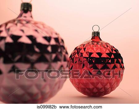 Pink and red Christmas baubles View Large Photo Image Stock Image - Pink and red Christmas baubles. Fotosearch
