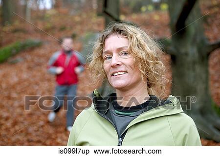 Portrait of mature woman in forest View Large Photo Image Stock Photography - Portrait of mature woman in forest. Fotosearch
