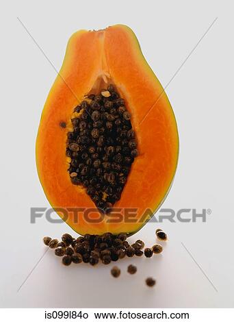 Sliced papaya against white background View Large Photo Image Picture - Sliced papaya against white background. Fotosearch