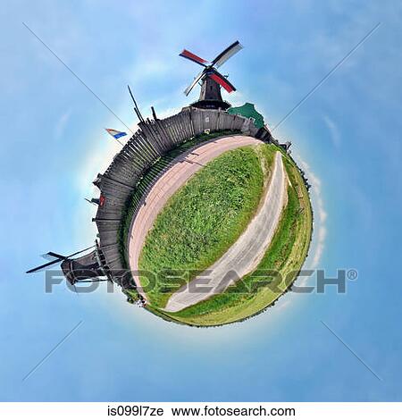 Windmills of Zaanse Schans, Netherlands, little planet effect View Large Photo Image Stock Image - Windmills of Zaanse Schans, Netherlands, little planet effect. Fotosearch