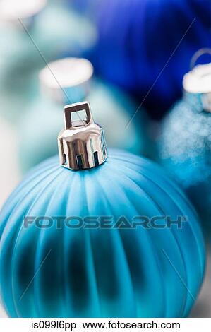 Stock Photography - Blue christmas bauble. Fotosearch