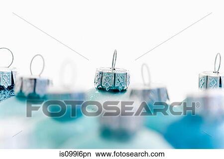 Blue christmas baubles View Large Photo Image Picture - Blue christmas baubles. Fotosearch