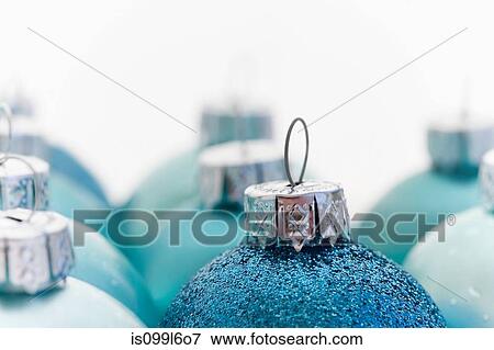 Blue christmas baubles View Large Photo Image Stock Photo - Blue christmas baubles. Fotosearch