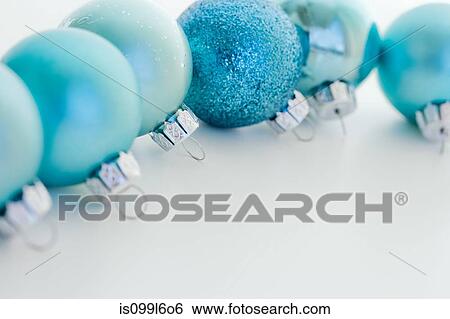 Blue christmas baubles View Large Photo Image Stock Photograph - Blue christmas baubles. Fotosearch