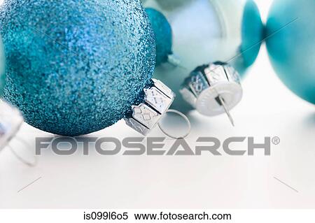 Blue christmas baubles View Large Photo Image Stock Photography - Blue christmas baubles. Fotosearch