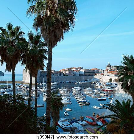 Boat marina, Dubrovnik, Croatia View Large Photo Image Stock Image - Boat marina, Dubrovnik, Croatia. Fotosearch