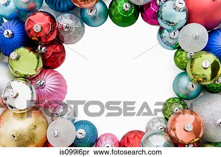Circle made of christmas baubles View Large Photo Image Stock Photography - Circle made of christmas baubles. Fotosearch