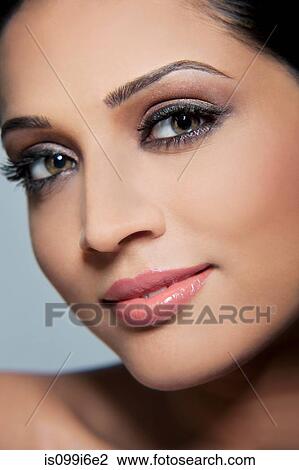 Close-up of a beautiful woman View Large Photo Image Stock Image - Close-up of a beautiful woman. Fotosearch