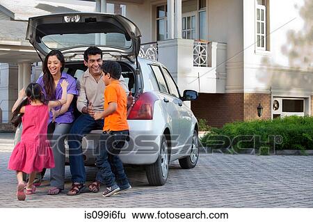 Stock Photograph - Family having fun. Fotosearch