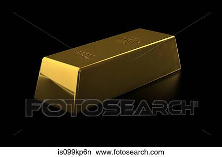 Fine gold bar on black background View Large Photo Image Picture - Fine gold bar on black background. Fotosearch