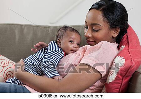 Mother and baby boy View Large Photo Image Stock Photo - Mother and baby boy. Fotosearch