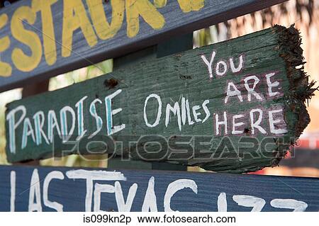 Paradise sign, Grand Cayman, Cayman Islands View Large Photo Image Stock Photography - Paradise sign, Grand Cayman, Cayman Islands. Fotosearch