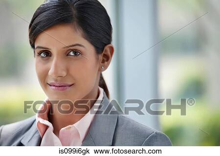 Stock Image - Portrait of a businesswoman. Fotosearch