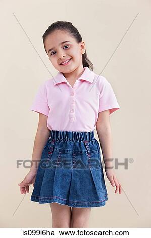Portrait of a young girl View Large Photo Image Stock Image - Portrait of a young girl. Fotosearch