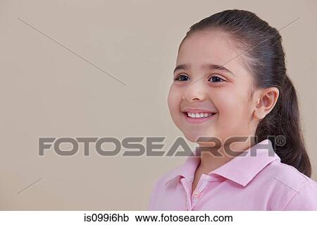Young girl smiling View Large Photo Image Stock Image - Young girl smiling. Fotosearch
