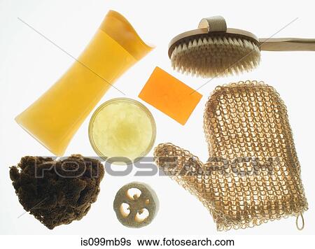 Bath time beauty products and toiletries View Large Photo Image Stock Photograph - Bath time beauty products and toiletries. Fotosearch
