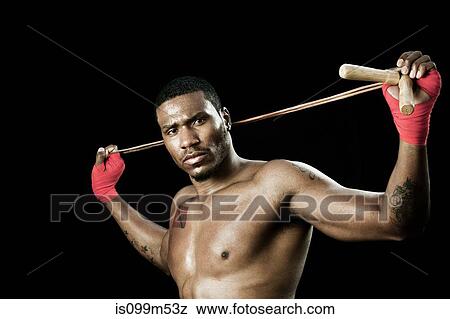 Boxer stretching with rope View Large Photo Image Stock Photo - Boxer stretching with rope. Fotosearch