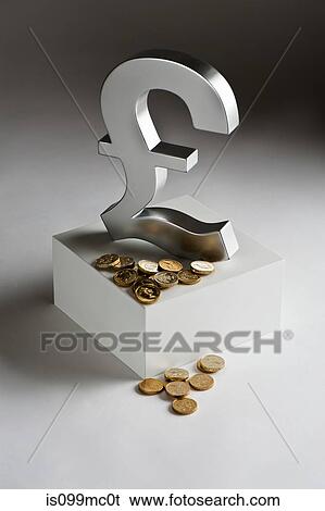 British pound symbol and coins View Large Photo Image Stock Photograph - British pound symbol and coins. Fotosearch