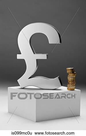 British pound symbol and coins View Large Photo Image Stock Photograph - British pound symbol and coins. Fotosearch