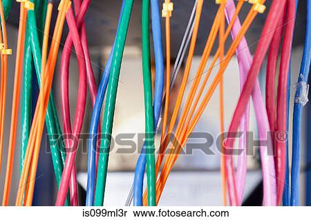 Stock Photography - Cables in server room. Fotosearch