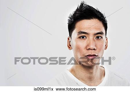 Stock Photo - Contemplative young man. Fotosearch