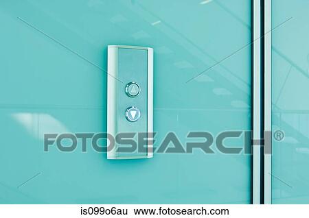 Stock Photograph - Elevator controls in modern office block. Fotosearch