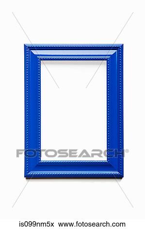 Stock Photo - Empty blue frame. Fotosearch