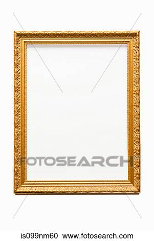 Empty gold frame View Large Photo Image Stock Image - Empty gold frame. Fotosearch