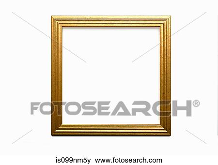 Empty gold frame View Large Photo Image Stock Photo - Empty gold frame. Fotosearch