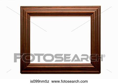 Stock Photo - Empty wooden frame. Fotosearch