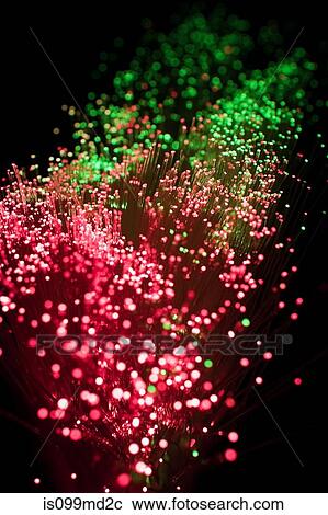 Stock Image - Fibre optics, close up. Fotosearch