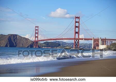 Stock Image - Golden Gate Bridge and San Francisco Bay, California, USA. Fotosearch