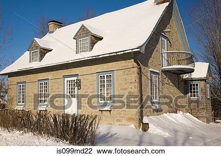 House exterior in snow View Large Photo Image Stock Image - House exterior in snow. Fotosearch