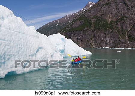 Kayaking at Tracy Arm Glacier View Large Photo Image Stock Image - Kayaking at Tracy Arm Glacier. Fotosearch
